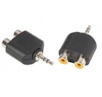 ADAPTATEUR JACK 3.5 MAL /2 RCA FEMELLE   